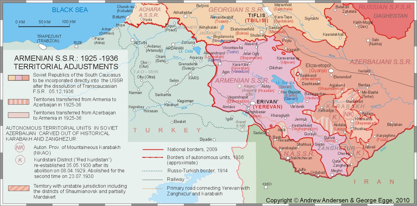 The official map of the Armenian SSR, published in 1975 by the Main  Directorate of Geodesy and Cartography under the Council of Ministers…