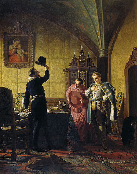 File:Newrew - False Dimitry I swearing Sigismund III introduction of catholicism in Russia.jpg